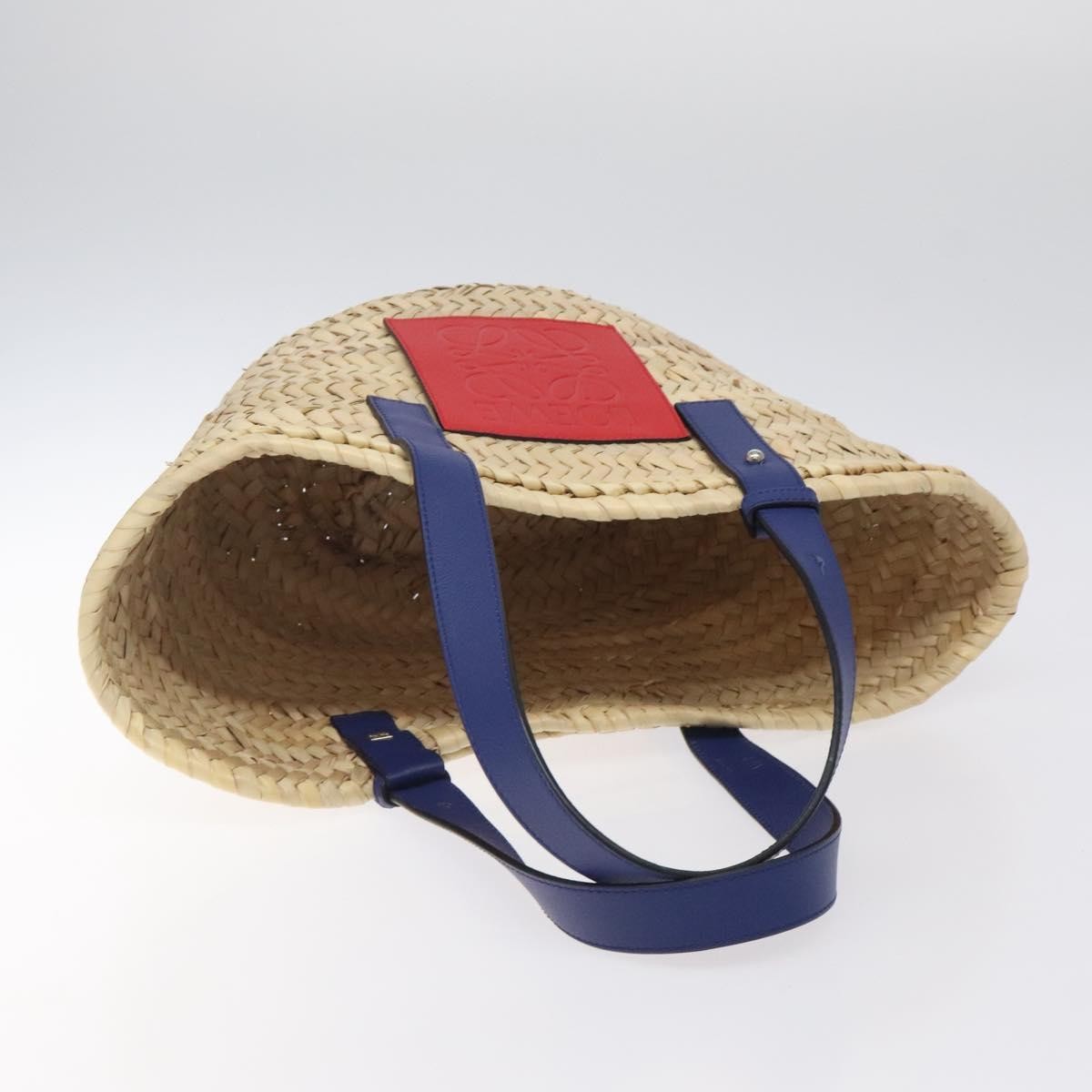 Loewe Basket Tote Raffia, BEIGE, WOOD, Tote bag