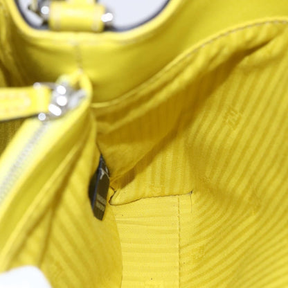 Fendi 2Jours Bag Leather, YELLOW, LEATHER, Handbag