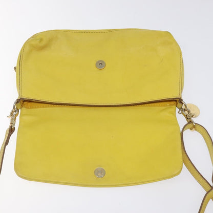 Burberry Flap Shoulder Bag Leather, YELLOW, LEATHER, Shoulder bag