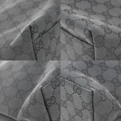 Gucci Double Pocket Tote GG Canvas, BLACK, CANVAS, Tote bag