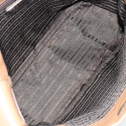 Prada Vintage Shoulder Bag Leather, BROWN, LEATHER, Shoulder bag