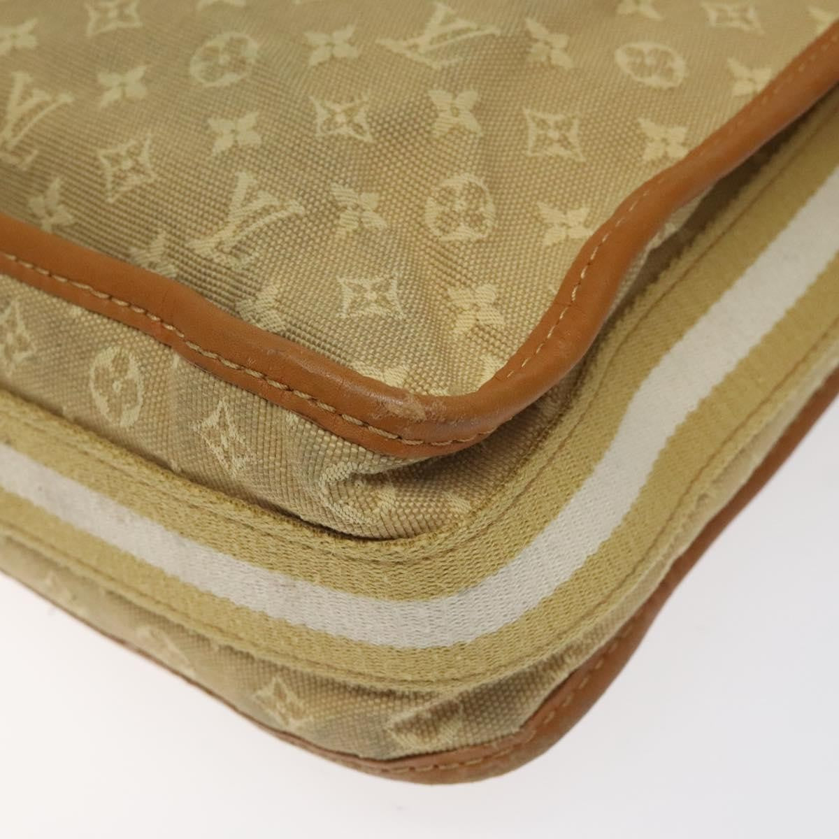 Louis Vuitton Mary Kate Messenger Bag Mini Lin, BEIGE, CANVAS, Crossbody bag