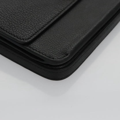 Burberry D-Ring Shoulder Bag Leather, BLACK, LEATHER, Shoulder bag