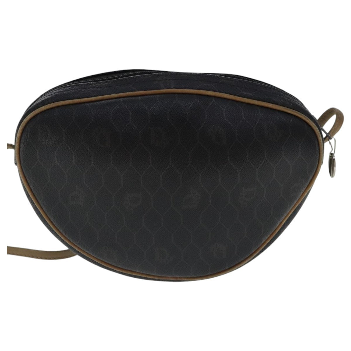 Christian Dior Vintage Honeycomb Shoulder Bag Canvas, BLACK, CANVAS, Shoulder bag