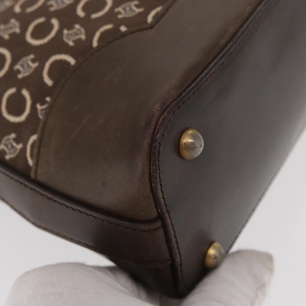 Celine C Macadam Shoulder bag Canvas, BROWN, CANVAS, Shoulder bag