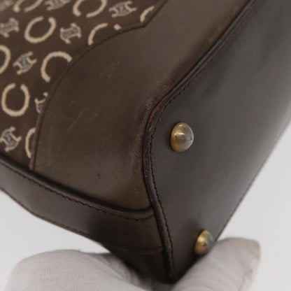 Celine C Macadam Shoulder bag Canvas, BROWN, CANVAS, Shoulder bag