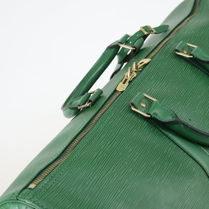 Louis Vuitton Keepall Bag Epi Leather, GREEN, LEATHER, Travel bag