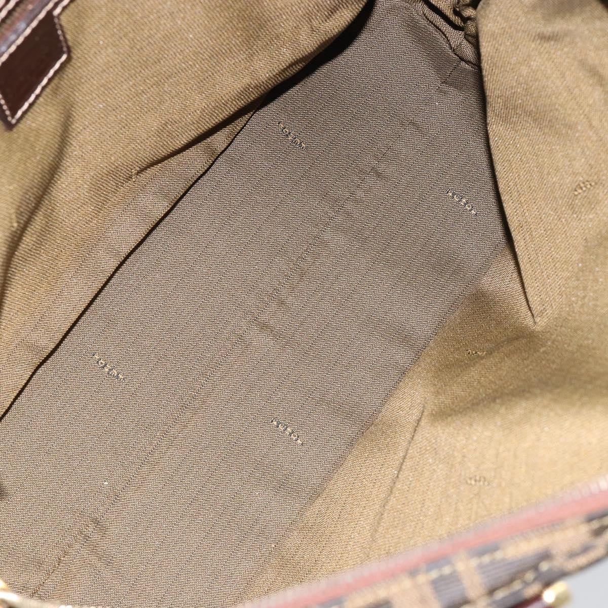 Fendi Vintage Convertible Satchel Zucca Canvas, BROWN, CANVAS, Handbag