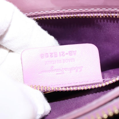 Salvatore Ferragamo Vala Handbag Patent leather, PURPLE, PATENT_LEATHER, Handbag