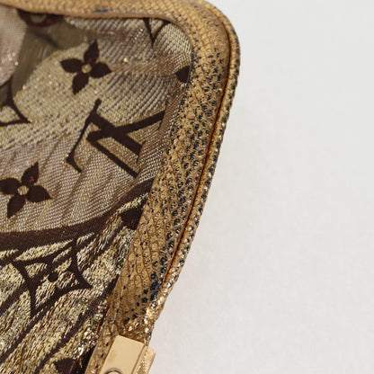 Louis Vuitton Thalie Clutch Brocade Monogram, GOLD, CANVAS, Clutche & pouche