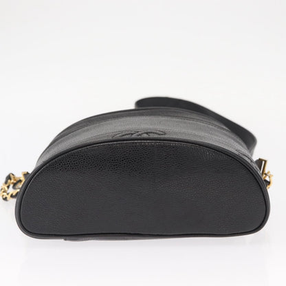 Chanel Vintage CC Shoulder Bag Caviar, BLACK, LEATHER, Shoulder bag