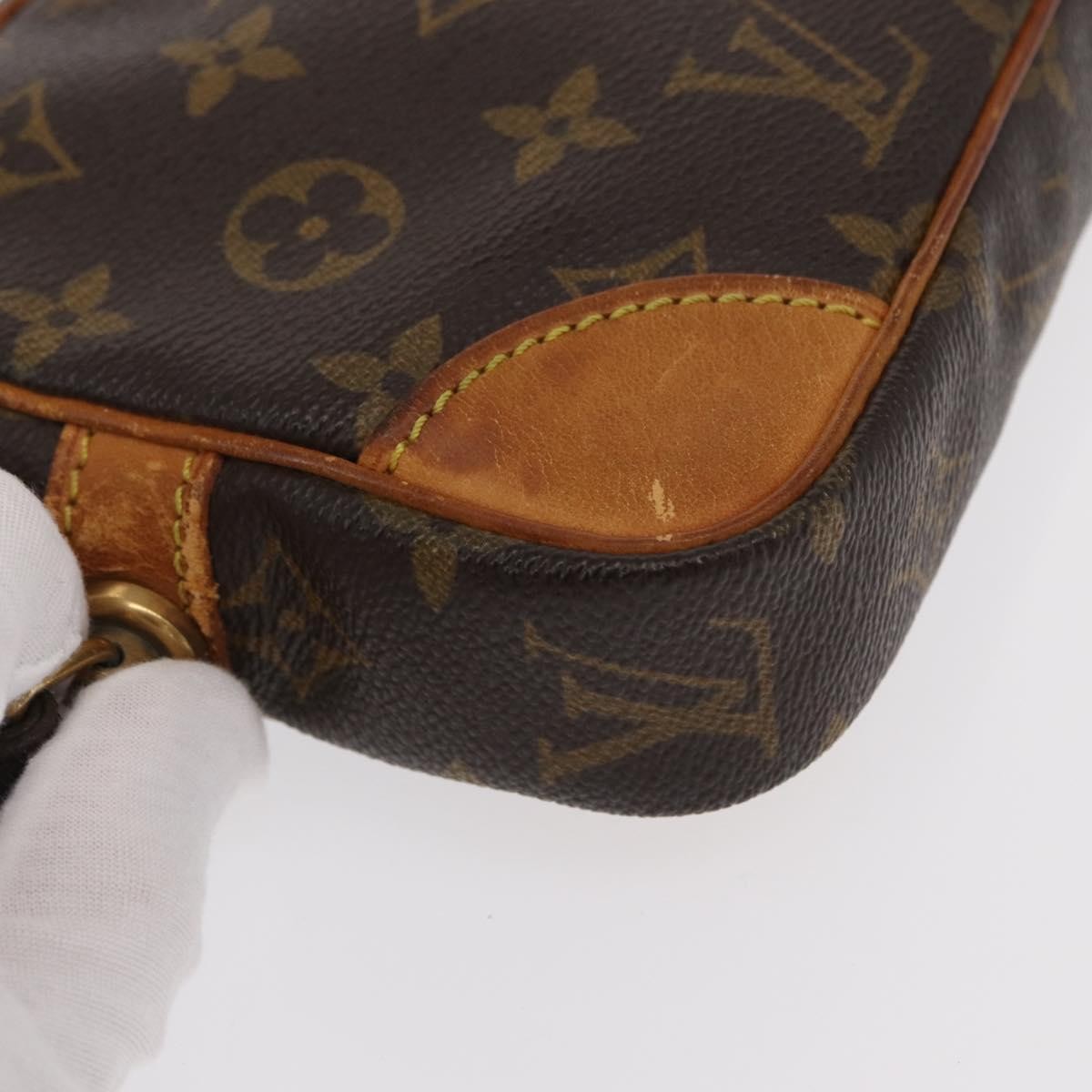 Louis Vuitton Marly Dragonne Clutch Monogram Canvas, BROWN, CANVAS, Clutche & pouche