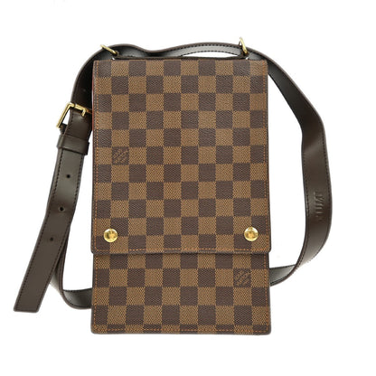 Louis Vuitton Portobello Messenger Damier, BROWN, CANVAS, Shoulder bag