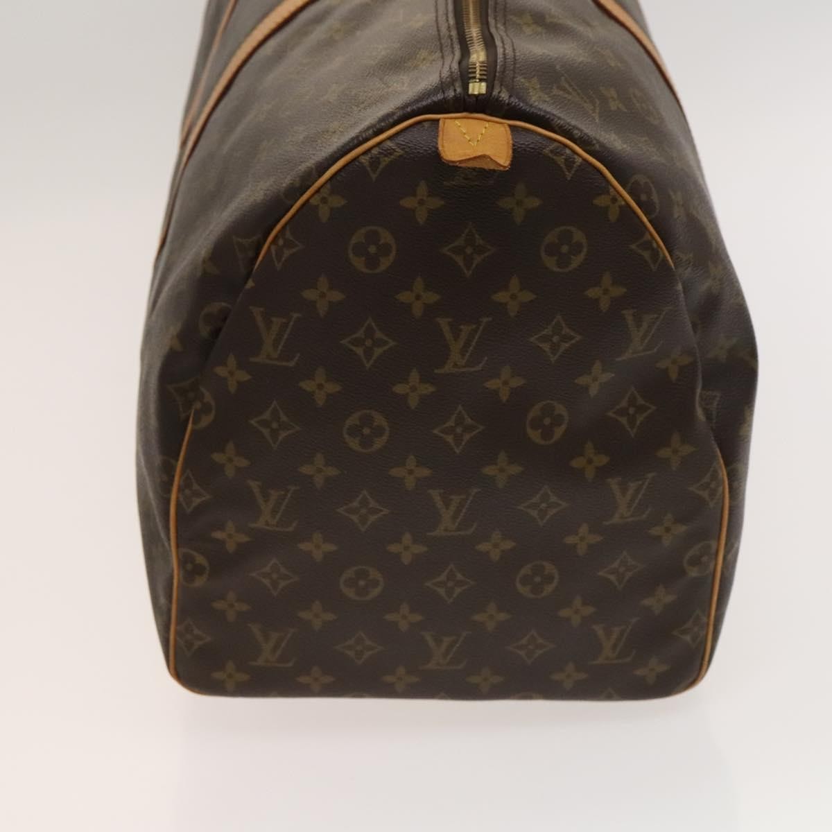 Louis Vuitton Keepall Bag Monogram Canvas, BROWN, CANVAS, Travel bag