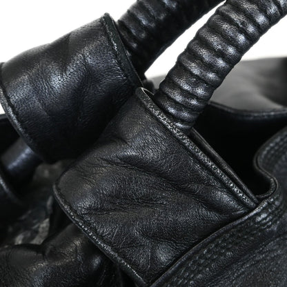 Loewe Anagram Logo Nappa Aire Hand Bag Leather, BLACK, LEATHER, Tote bag