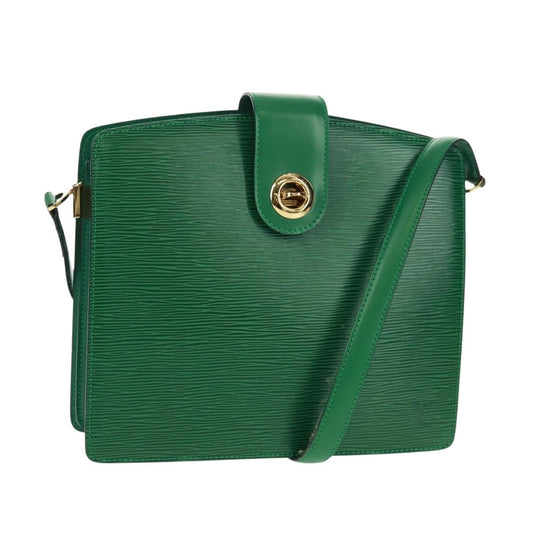 Louis Vuitton Capucines Shoulder Bag Epi Leather, GREEN, LEATHER, Shoulder bag
