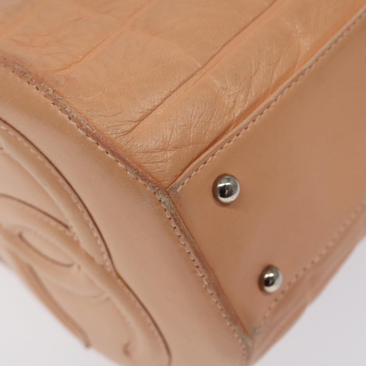 Chanel Chocolate Bar Barrel Bag Quilted Leather, BEIGE, LEATHER, Handbag