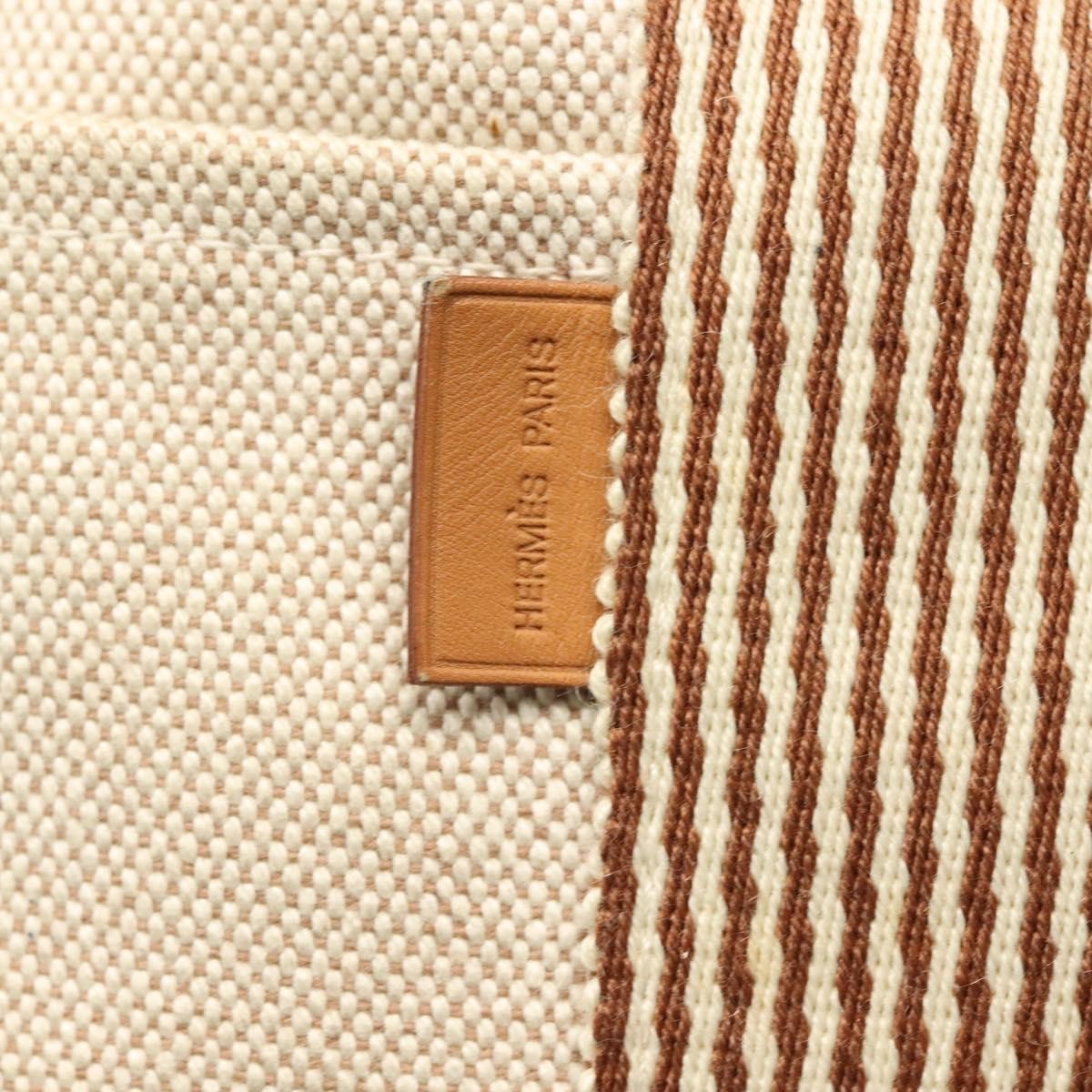 Hermes Fourre Tout Tote Toile, BEIGE, CANVAS, Tote bag