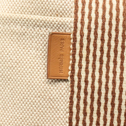 Hermes Fourre Tout Tote Toile, BEIGE, CANVAS, Tote bag