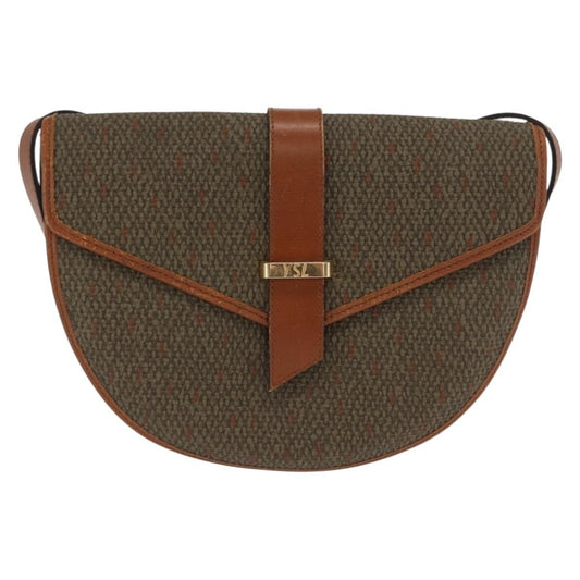 Saint Laurent Vintage Shoulder Bag Canvas, KHAKI, CANVAS, Shoulder bag
