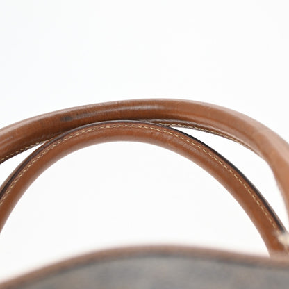 Celine Macadam Handbag Macadam with leather, BROWN, PVC, Handbag