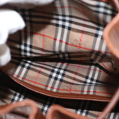 Burberry Vintage Shoulder Bag Leather, BROWN, LEATHER, Shoulder bag