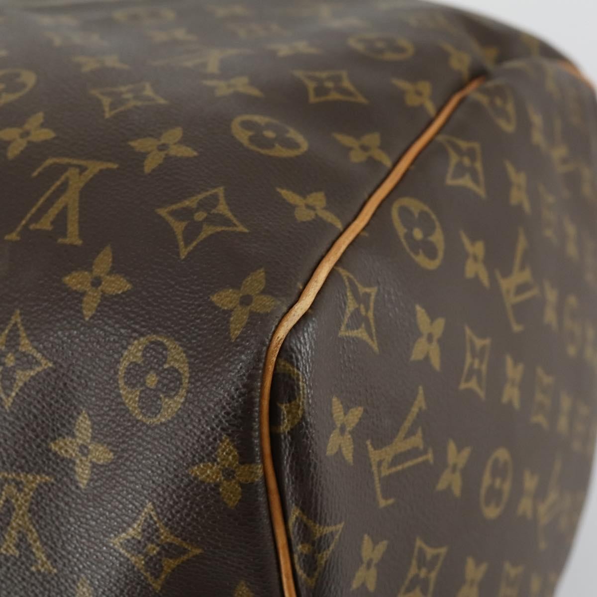 Louis Vuitton Keepall Bag Monogram Canvas, BROWN, CANVAS, Travel bag