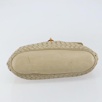 Bottega Veneta Intrecciato Handbag Leather, BEIGE, LEATHER, Handbag