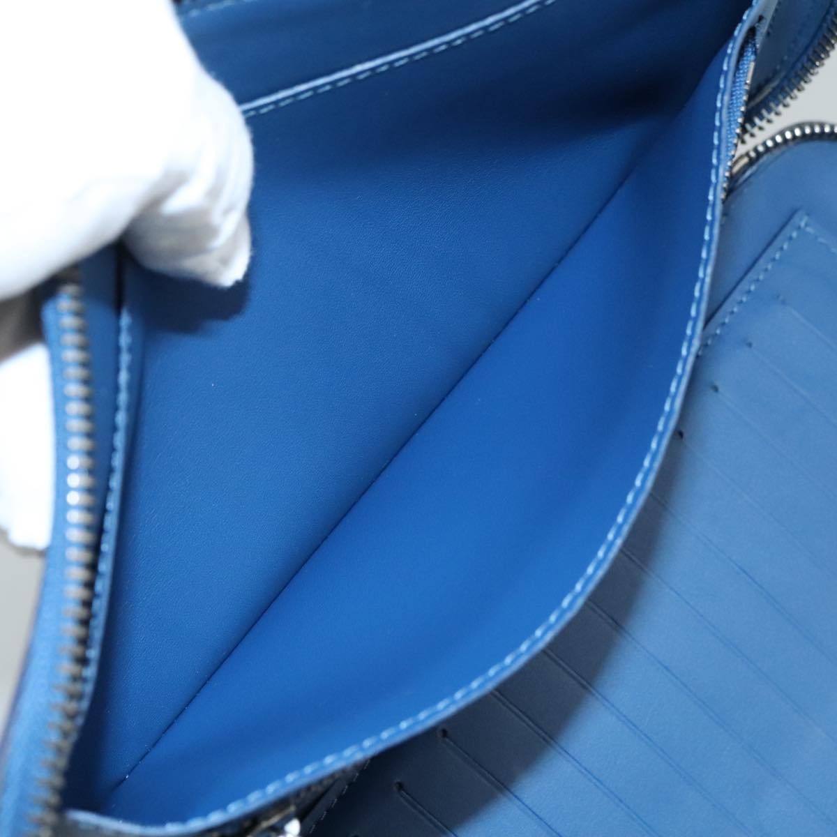 Louis Vuitton Atoll Organizer Wallet Damier Infini Leather, BLUE, LEATHER, Wallets