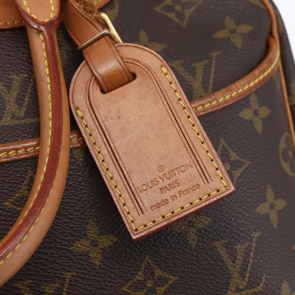 Louis Vuitton Deauville Handbag Monogram Canvas, BROWN, CANVAS, Handbag
