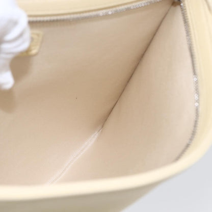 Chanel CC Pochette Quilted Caviar, BEIGE, LEATHER, Clutche & pouche