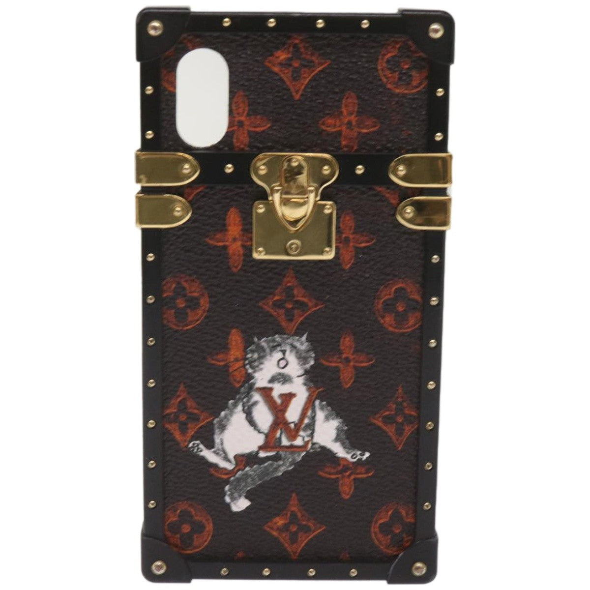 Louis Vuitton Phone case Canvas, BLACK, METAL, Tech accessory