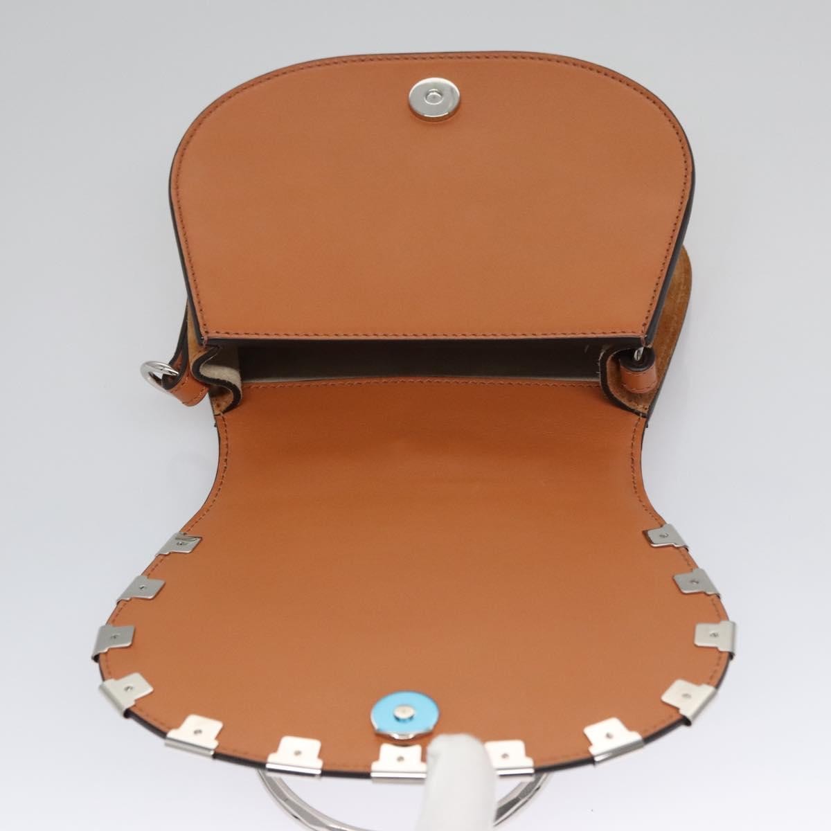 Chloe Nile Crossbody Bag Mirror Leather, BROWN, LEATHER, Crossbody bag