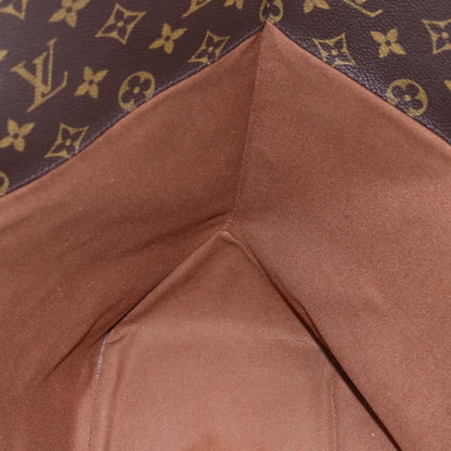 Louis Vuitton Shopping Sac Handbag Monogram Canvas, BROWN, CANVAS, Tote bag