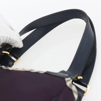 Burberry Nova Check Tote Nylon, PURPLE, NYLON, Tote bag