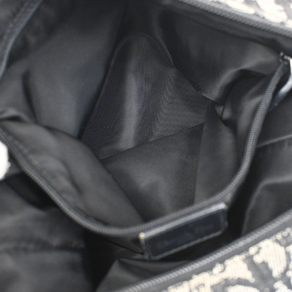 Christian Dior Vintage Trotter Messenger Bag Diorissimo Canvas, BLACK, CANVAS, Shoulder bag