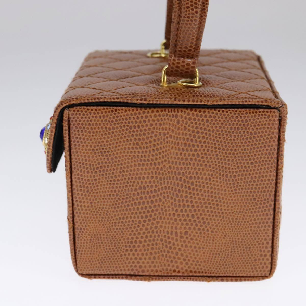 Fendi Vanity Clutch Leather, BROWN, LEATHER, Handbag