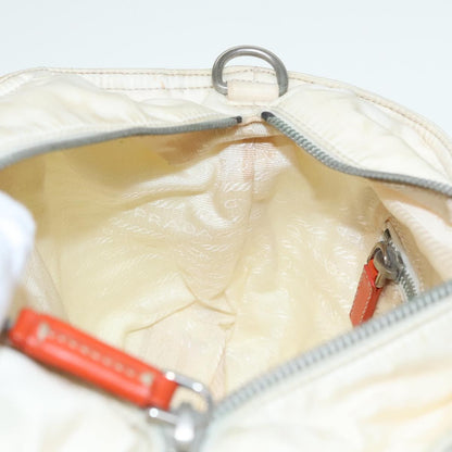 Prada Vintage Zip Handbag Tessuto, ECRU, NYLON, Handbag