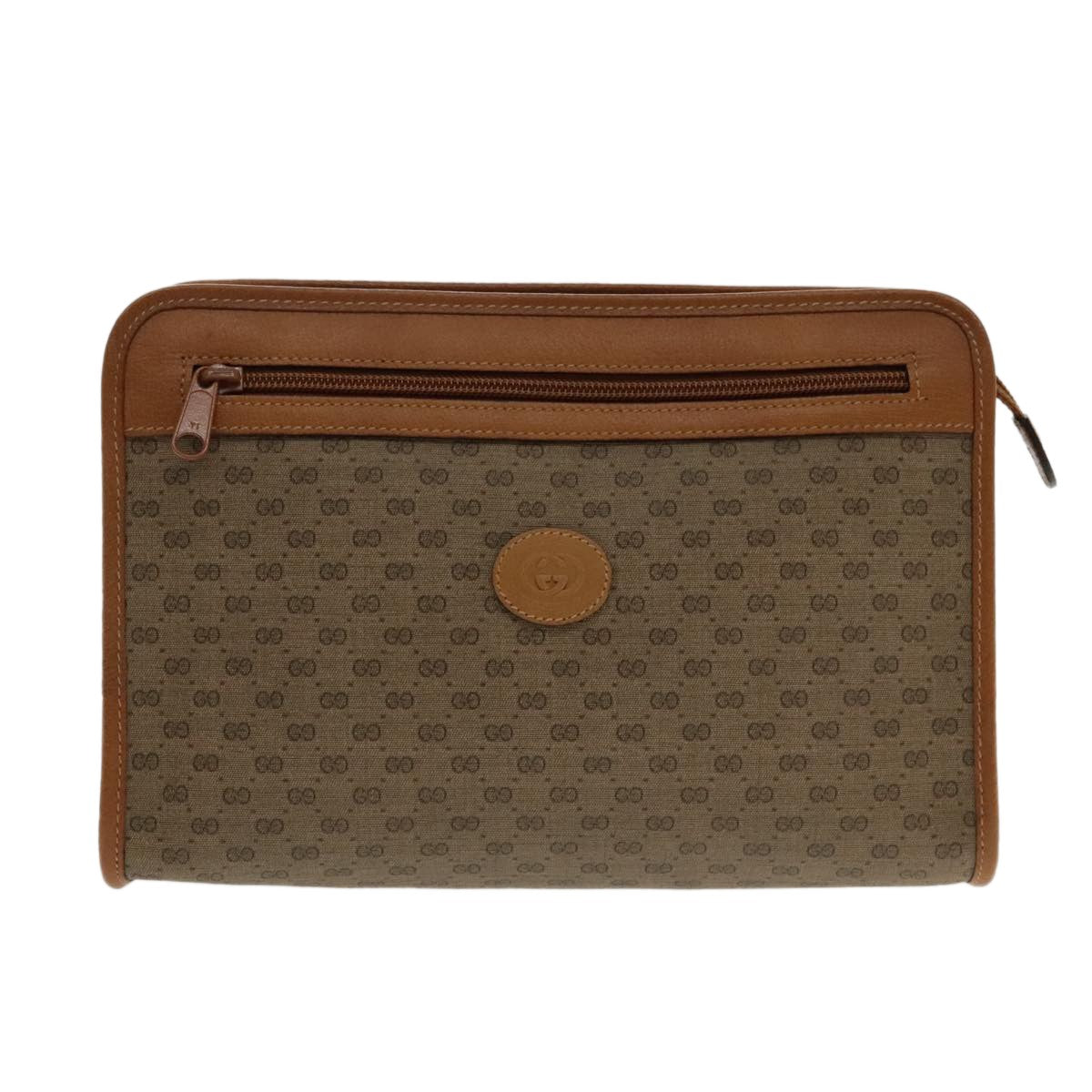 Gucci Micro GG canvas clutch bag Canvas, BEIGE, CANVAS, Clutche & pouche