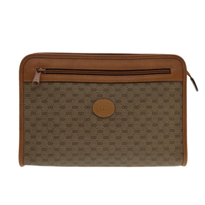 Gucci Micro GG canvas clutch bag Canvas, BEIGE, CANVAS, Clutche & pouche