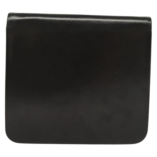 Christian Dior Vintage Chain Flap Shoulder Bag Leather, BLACK, LEATHER, Shoulder bag