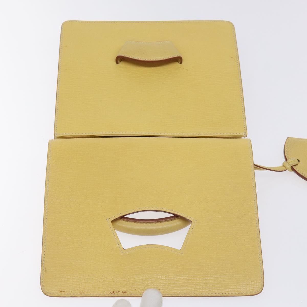 Loewe Barcelona Shoulder Bag Leather, YELLOW, LEATHER, Shoulder bag