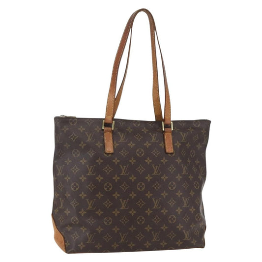 Louis Vuitton Cabas Mezzo Monogram Canvas, BROWN, CANVAS, Tote bag