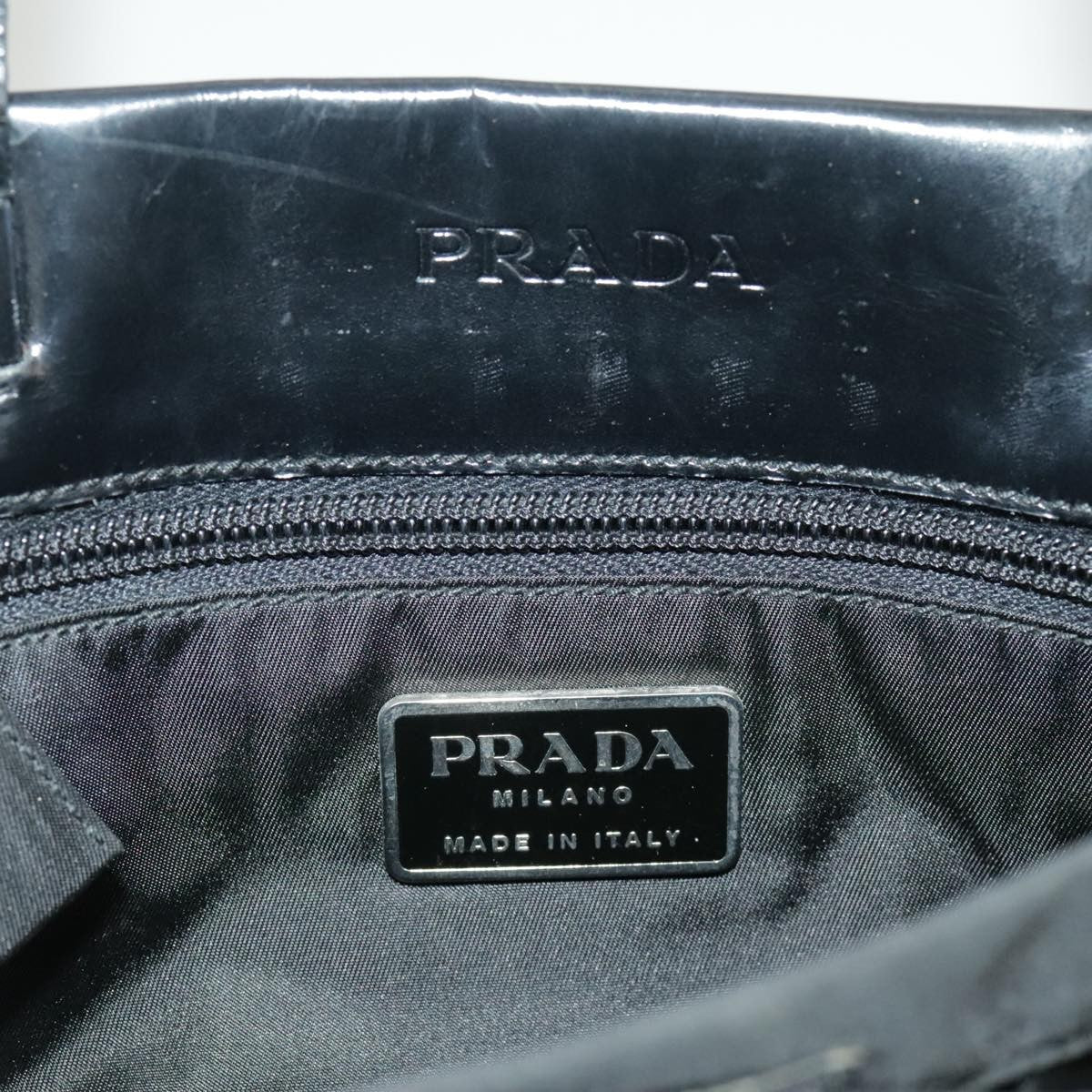 Prada Vintage Handbag Tessuto, BLACK, NYLON, Handbag