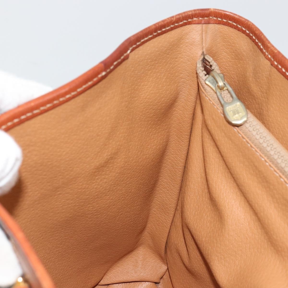 Celine Vintage Macadam Tote bag Canvas and Leather, Brown, Canvas, Tote Bag