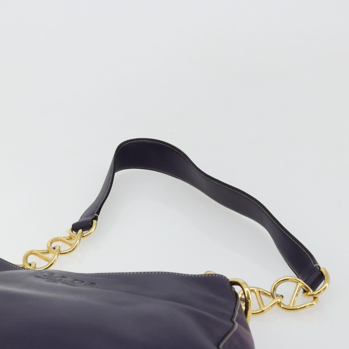 Prada Chain Shoulder Bag Leather, Purple, Leather, Handbag