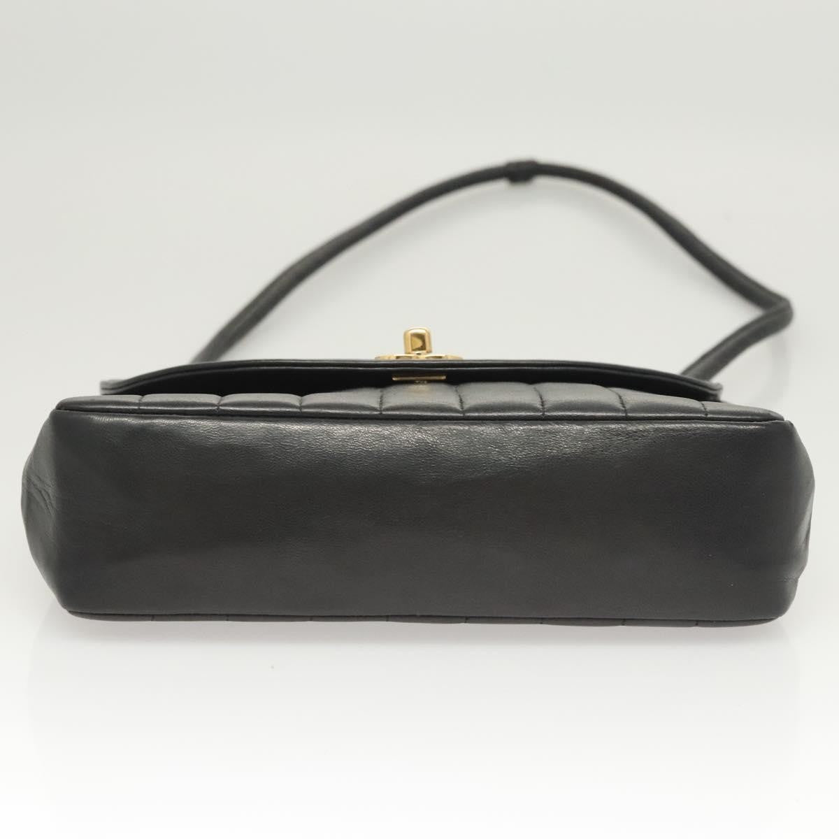 Chanel Mademoiselle Vintage Flap Bag Lambskin, BLACK, LEATHER, Handbag