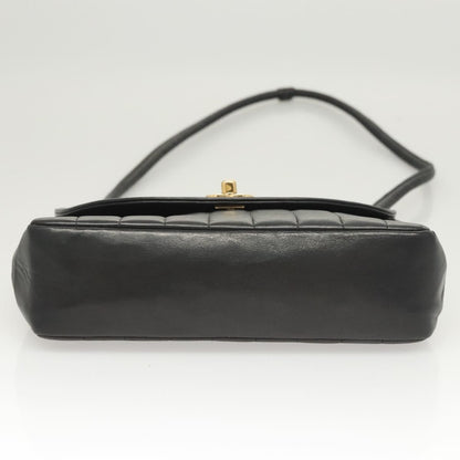 Chanel Mademoiselle Vintage Flap Bag Lambskin, BLACK, LEATHER, Handbag