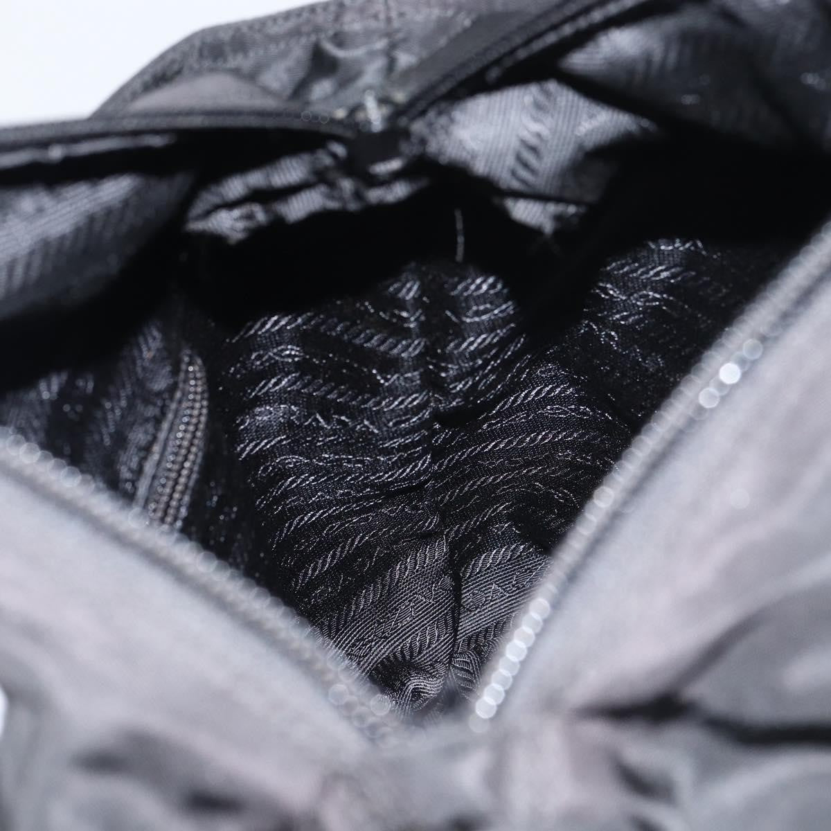Prada Vintage Zip Tote Tessuto, BLACK, NYLON, Tote bag