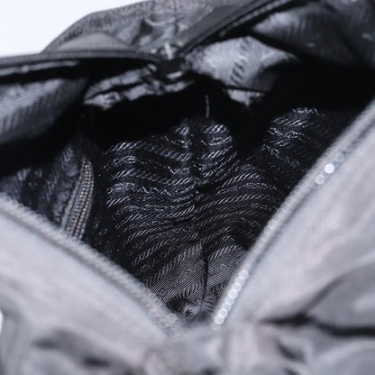 Prada Vintage Zip Tote Tessuto, BLACK, NYLON, Tote bag